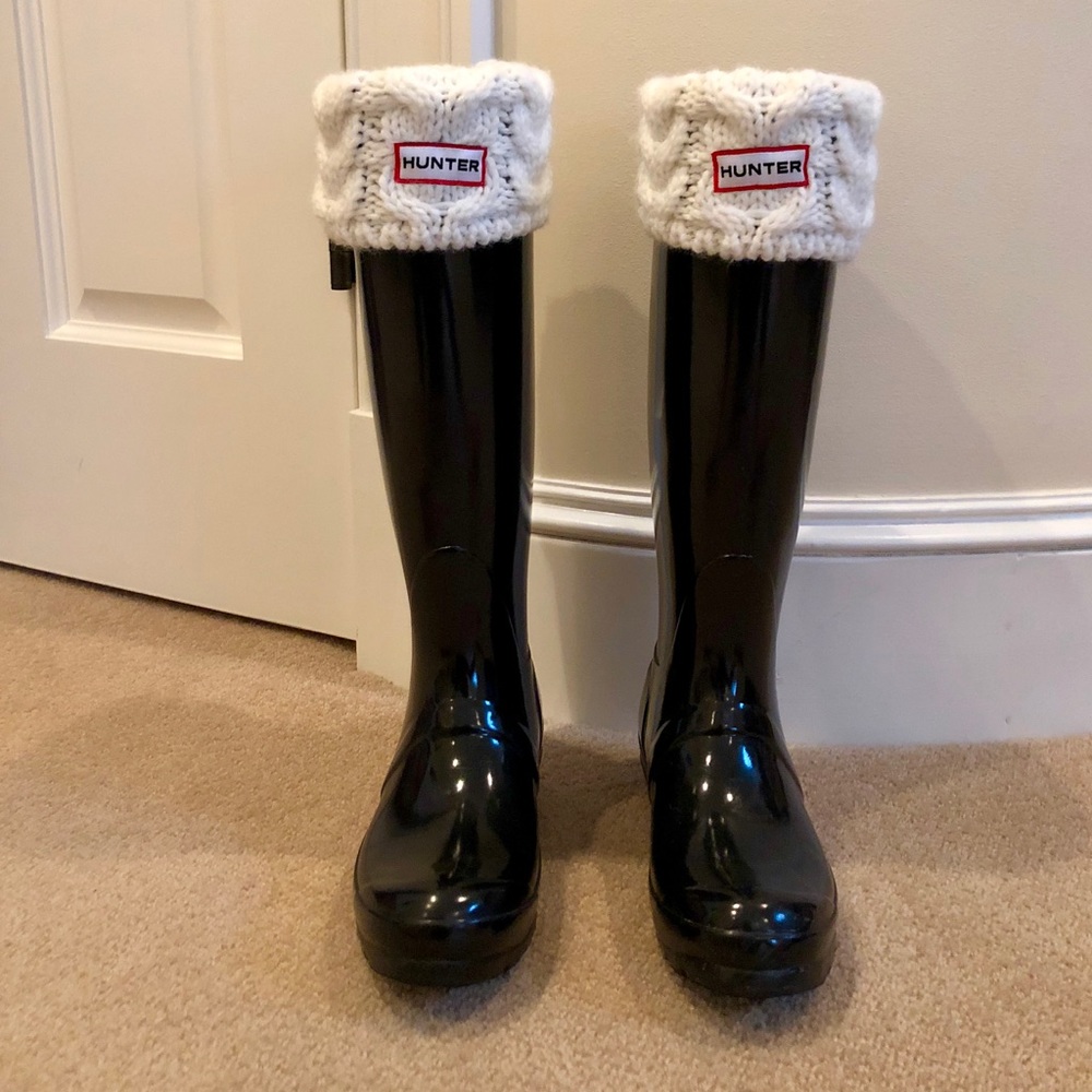 Hunter Cable-knit Boot Liners: Size US 5-7